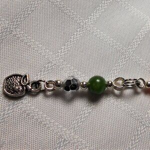 No 2 Handmade keyring with a cute apple